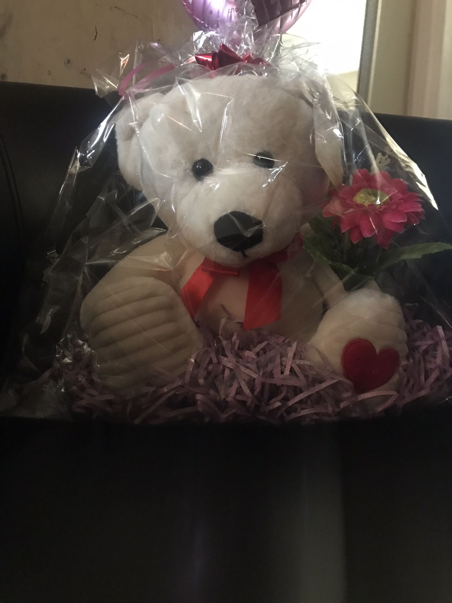 Bear w/ Flowers and Balloon
