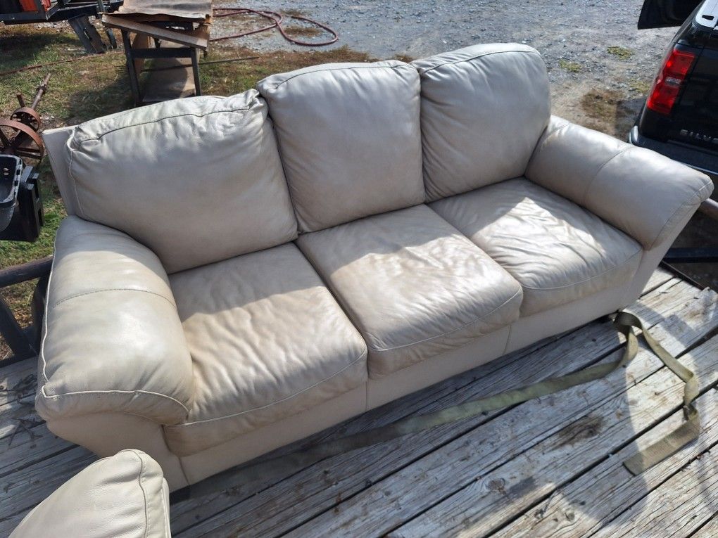 Beige Couch And Loveseat