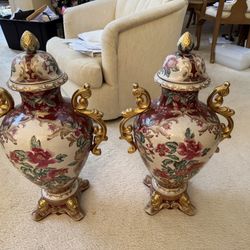 Vintage Porcelain Urns