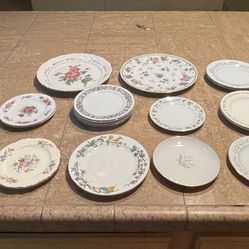 Large Variety Of China Plates (29 Total)
