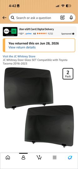 New door glass Toyota Tacoma (please take)