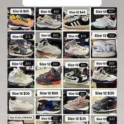 Jordan Nikes & more all size 12 cheap
