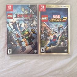 Nintendo Switch Video Games; Marvel Super Heroes2 & Ninjago