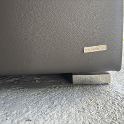 Thick Black Leather Couch