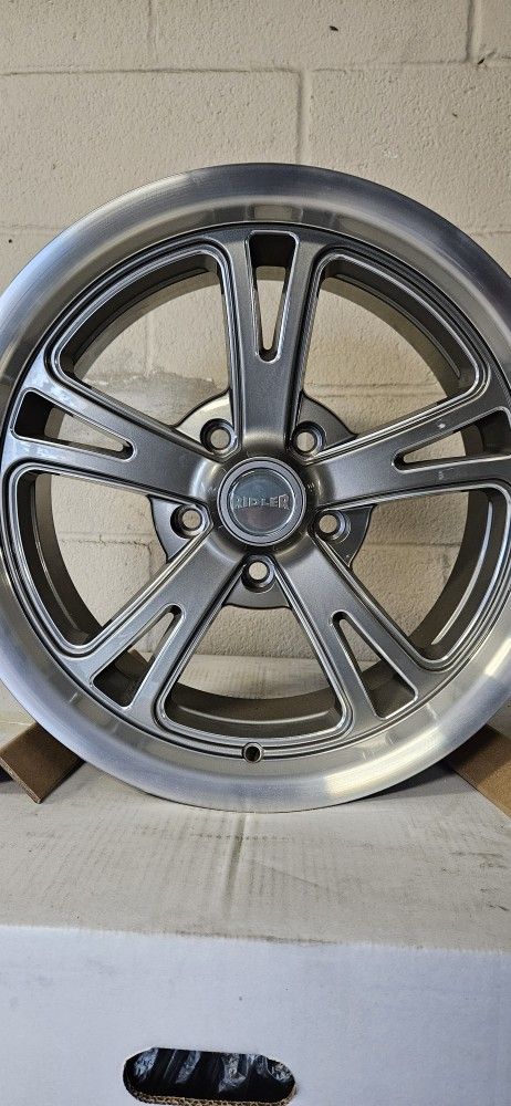 ‼️Clearance‼️17x8 Grey Milled Ridler Wheels For OBS Chevy 5x5