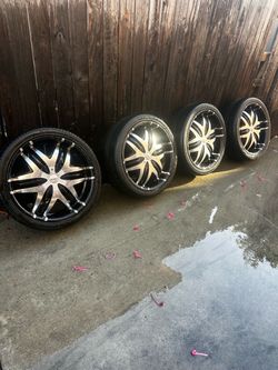 forte 22 inch rims with tires