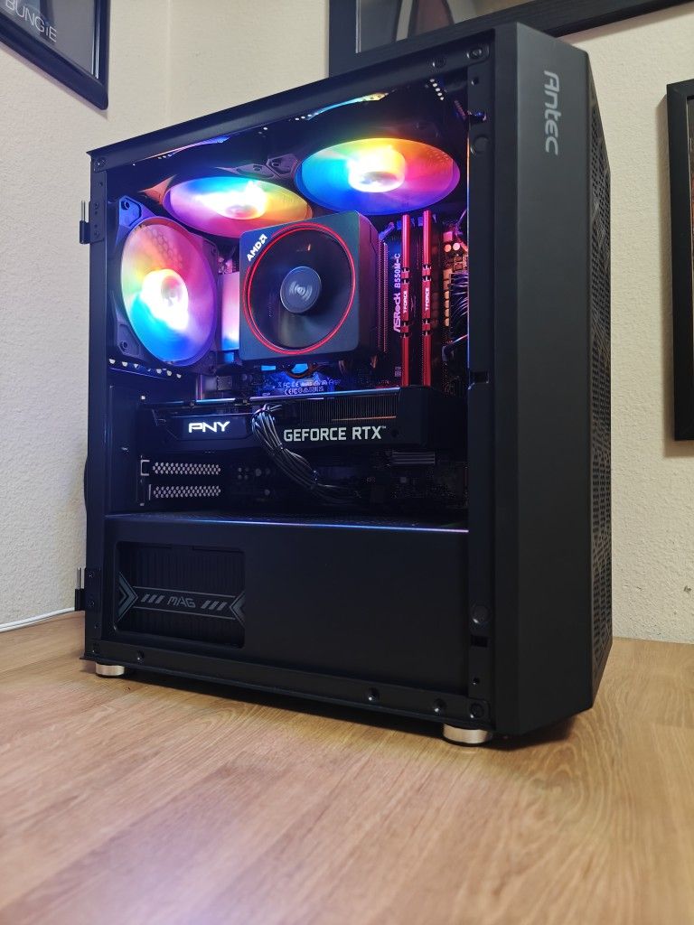 Custom Gaming Computer PC Desktop AMD Ryzen 5600, PNY 3060 12GB, 16GB DDR4, Antec Corsair ASRock Asus Gigabyte PS5 Xbox