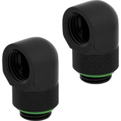  Corsair Hydro X Series 90° Rotary Adapter Twin Pack — Black