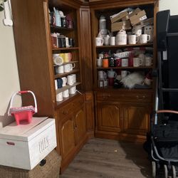 Center Unit Or Straight Unit Solid Wood