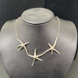 Tiffany&co Starfish 16” 16.1g Silver Necklace 