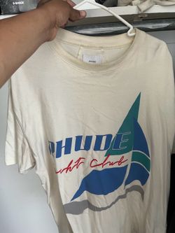 Cream rhude t shirt