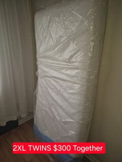 TWO XL TWIN BEDS TO MAKE A KING!!