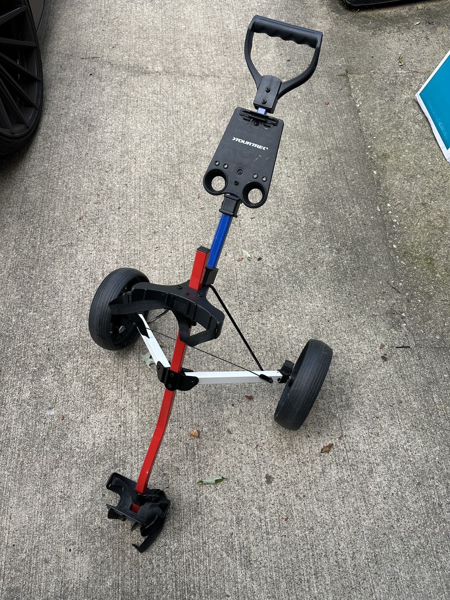 Foldable Kids Golf Pull Cart Red