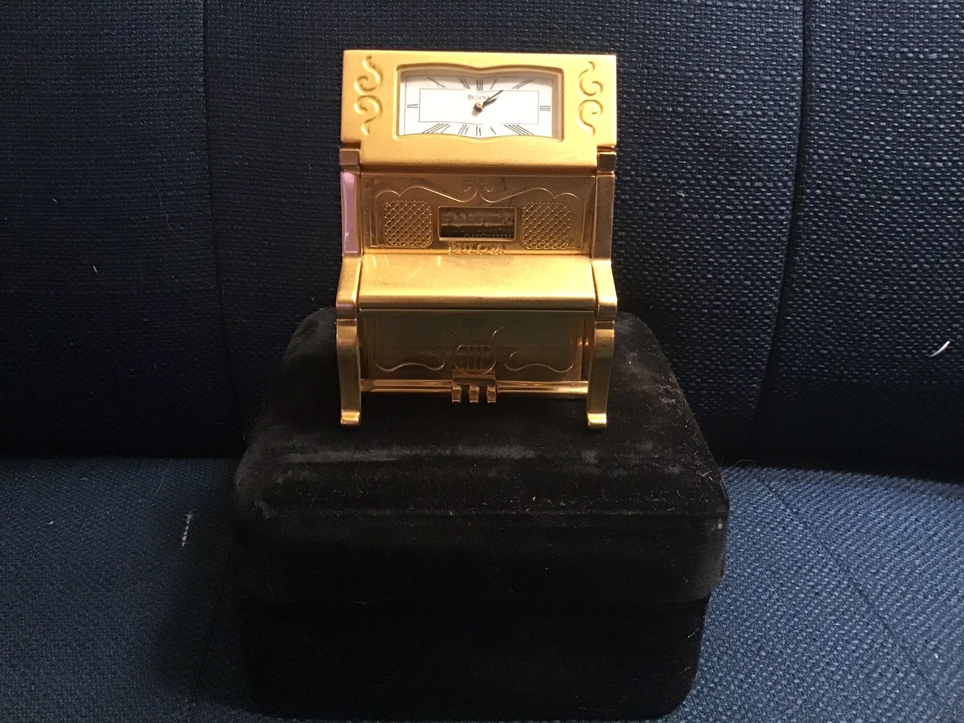 Bulova Miniature Piano Clock –$80 obo