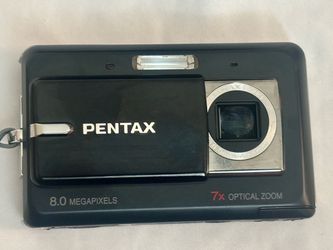 Pentax Optio Z10 Digital Camera 8MP 7x Zoom Black Y2K Digicam