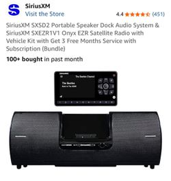 SiriusXM SXSD2 Portable Speaker Dock Audio System