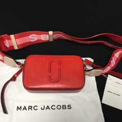 Marc Jacobs Snapshot Crossbody Bag Sandcastle Red Multi