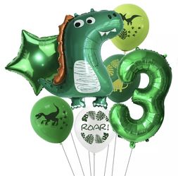 Dinosaur 13pcs Foil/Latex Balloons.