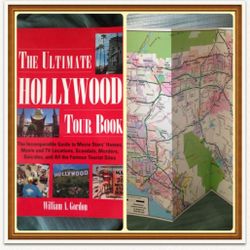 Bundled Ultimate Hollywood Tour Book and Southern California Laminated Tri-fold Map