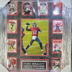 Tom Brady Custom-Framed 10-Card Display Piece 
