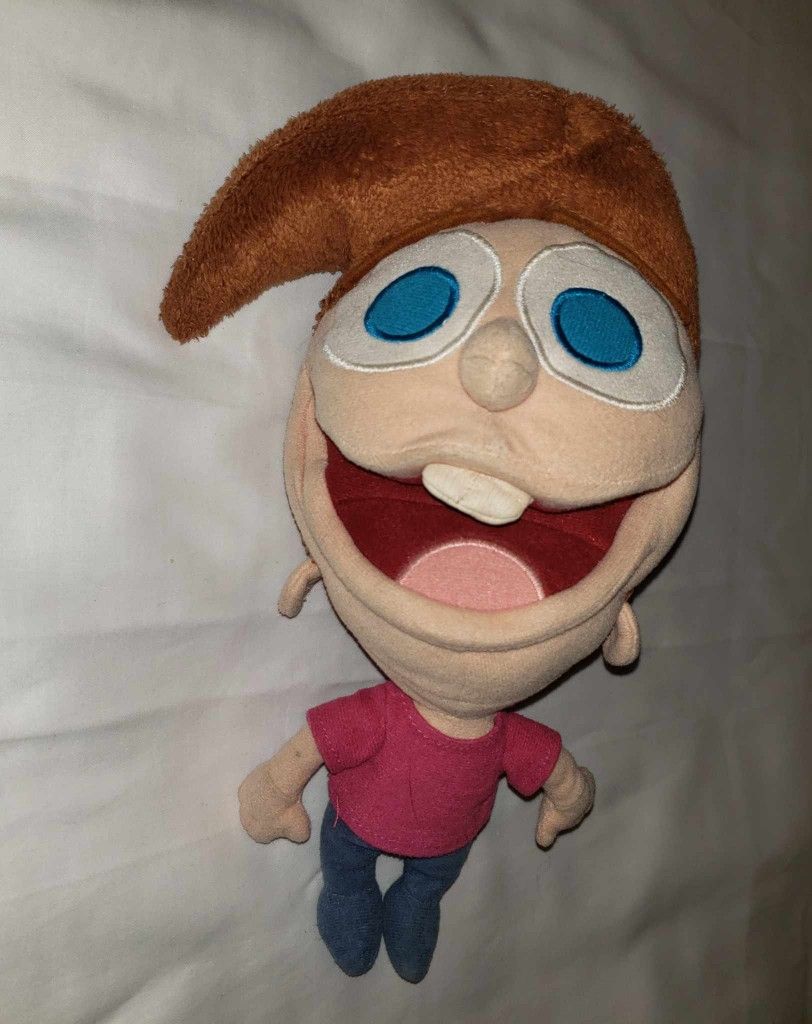 Timmy Turner Classic Big Head Plush Nicktoons Fairly Odd Parents 2007 Rare