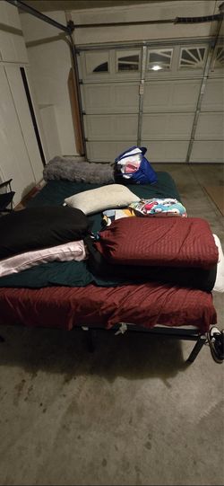 Queen bed and frame