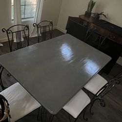 Dining table and 6 chairs