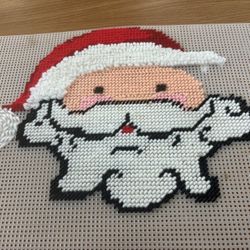 Santa Cross stitch canvas 