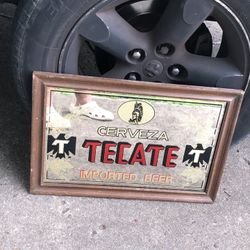 VTG TECATE MIRROR FRAME 