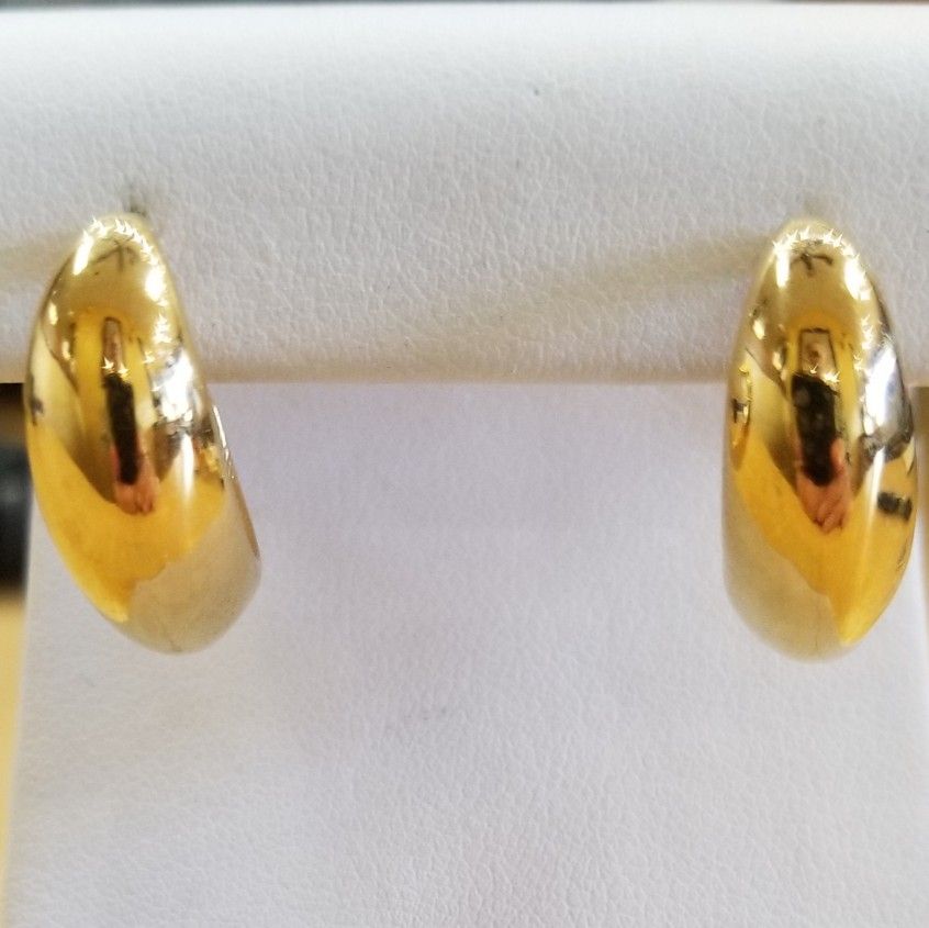 Gold Plated Pierced Earrings 