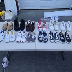 Nike, Sketchers, Vans, Puma, Airwalks, Jack Burcell, women 7, 7.5, 8, 9.5, all for $250