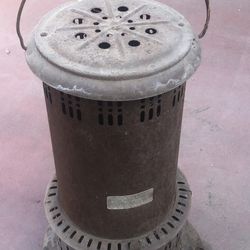 Vintage Heater / Yard Decor Plant Stand