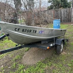 1987 Sears Aluminum V Boat 