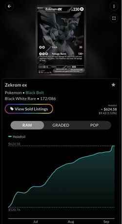 Zekrom Ex Black Bolt