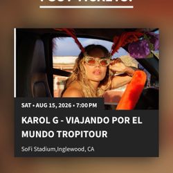KAROL G CONCERT TICKETS