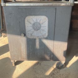Tool Cabinet And Vintage Oil 