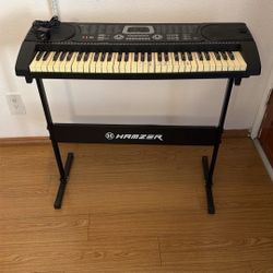 Hamzer 61-Key Digital Piano Electronic Music Keyboard, Comes With Stand  $85