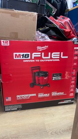 Milwaukee M18 FUEL 12-Gallon Wet/Dry Vacuum-pick up only-tool only