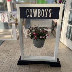 Hand Built Team Colors Plant Hanger