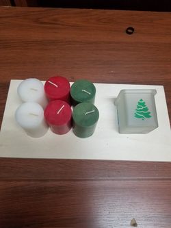 New Christmas Votive Holder and Candles