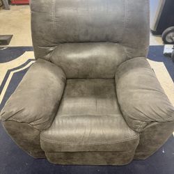 Faux Leather Reclining Rocking Chair