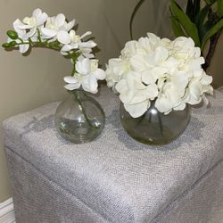 Faux Flower With Vases 