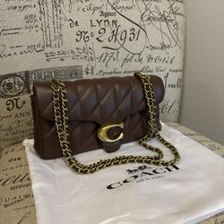 Coach Pillow Tabby With Quilting Shoulder Bag 26 Maple