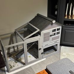 Rabbit Hutch Outdoor Chicken Coop Hen House