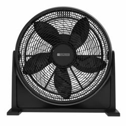Utilitech 20-in High Velocity Indoor Floor Fan, in Black