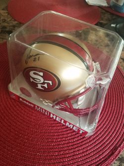Frank Gore Autographed Mini Helmet
