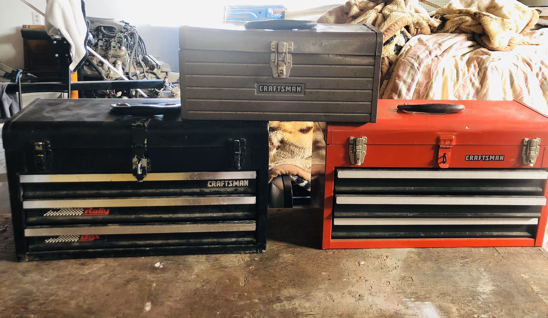 Vintage Craftsman tool boxes