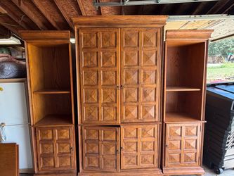Media Center with Pair of Open Front Display