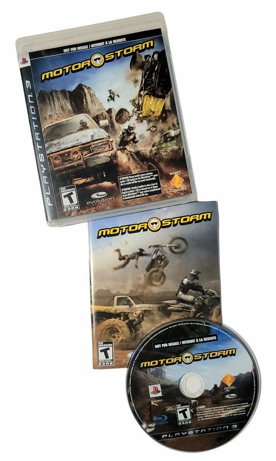 MotorStorm PS3 (Not For Resale) Playstation 3 Racing Video Game Complete Manual