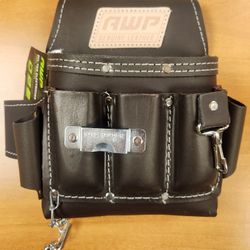 Heavy Duty Top Grain Leather Electrician Pouch Oil Taned 